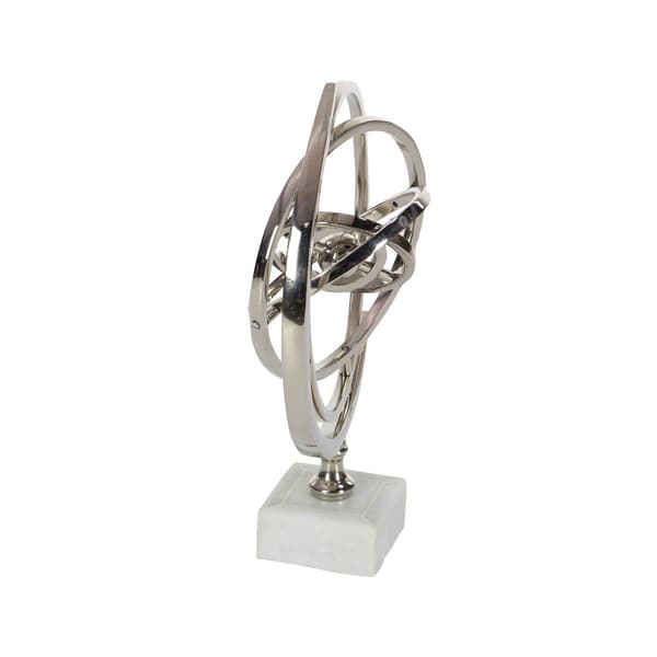 9th &amp; Pike® Silver Aluminum Glam Armillary