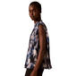 Womens Calvin Klein Sleeveless Pleated Blurred Floral Blouse - image 3