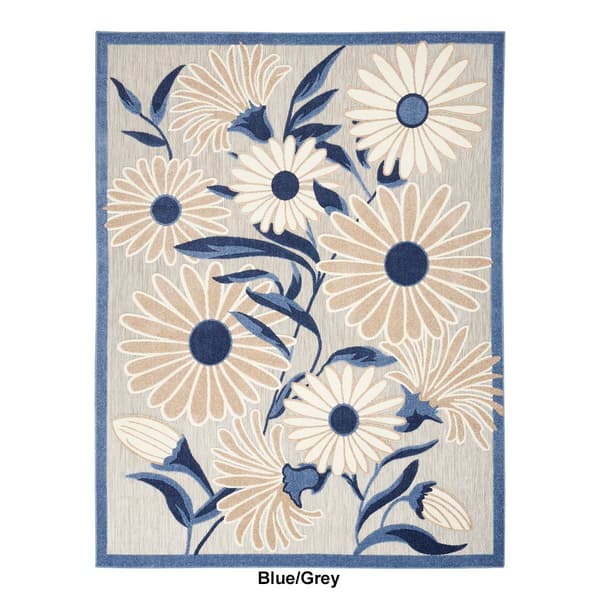 Nourison Aloha Daisy Contemporary Indoor/Outdoor Area Rug