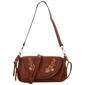 Sam & Hadley Embroidered Suede Flap Crossbody - image 2