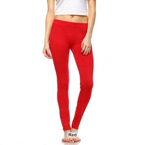 Womens White Mark Solid Skinny Leggings