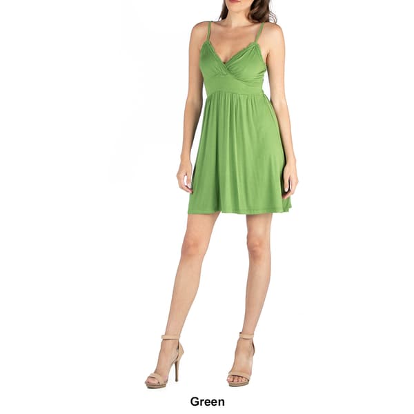 Womens 24/7 Comfort Apparel Surplice Sundress