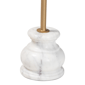Baxton Studio Gezana Clover Tray Top Drink Table with Marble Base - image 3