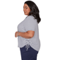Plus Size Alfred Dunner Lady Liberty Embroidery Neck Blouse - image 3