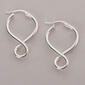 Polished Sterling Silver Infinity Drop Earrings - image 1