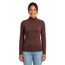 Juniors Lily & Lace Long Sleeve Funnel Neck Top