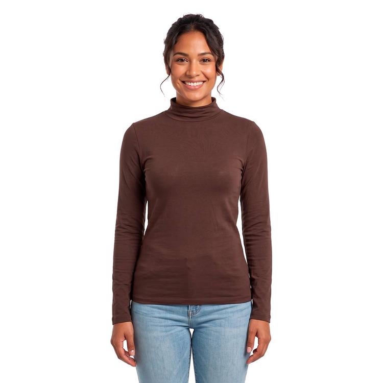 Juniors Lily & Lace Long Sleeve Funnel Neck Top
