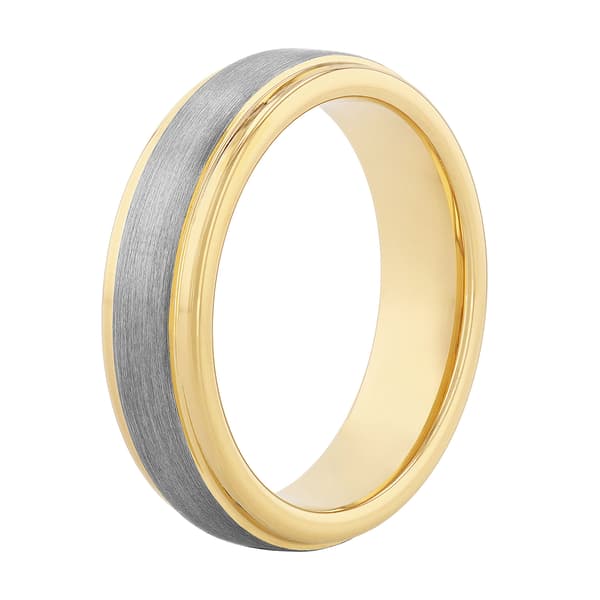 Mens Gentlemen&#8217;s Classics&#8482; Two-Tone Tungsten Ring