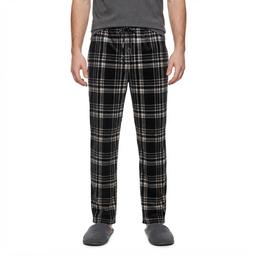Mens Preswick & Moore(R) Black & White Plaid Silky Pajama Pants