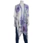 Womens Modena Lightweight Purple Floral Kimono - image 2