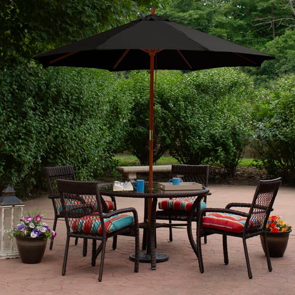 Northlight Seasonal 9ft. Patio Market Umbrella with Wooden Pole