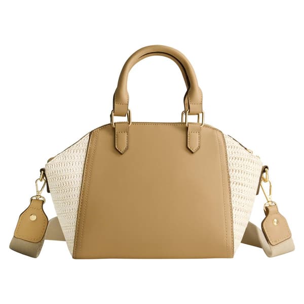 Tommy Bahama Large Satchel w/ Straw Accents