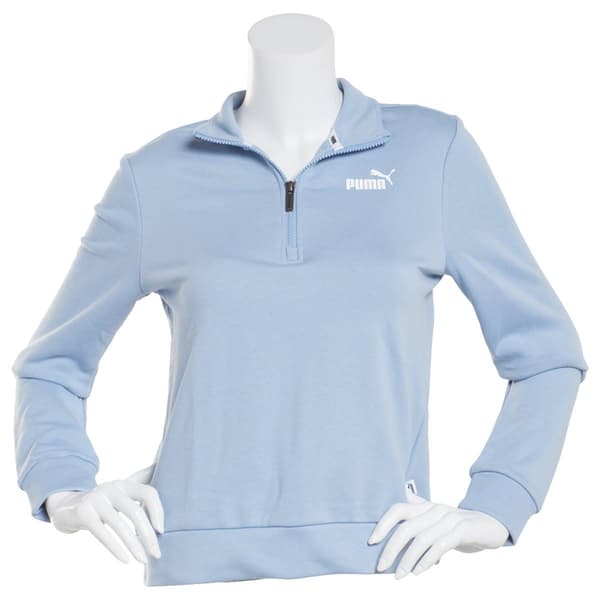 Womens Puma Essentials Half Zip Crew Sweatshirt - image 