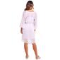 Womens Mlle Gabrielle Bell Sleeve With Lace V-Neck Dress - image 2
