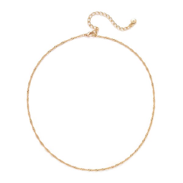 Roman Gold-Tone 2.3mm Twist Chain Necklace - image 