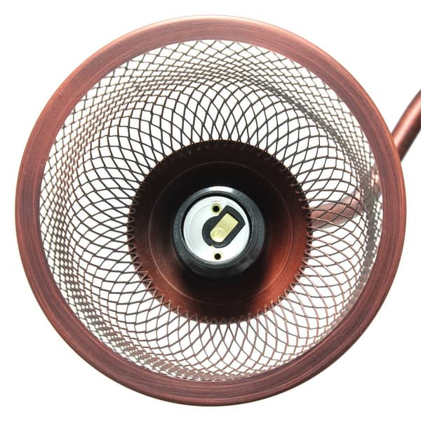 Lalia Home Studio Loft Vintage Arch Table Lamp w/Iron Mesh Shade