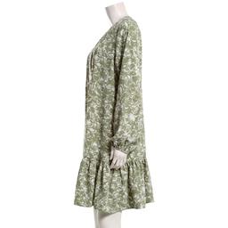Womens Emily Daniels Long Sleeve Floral Ruffle Hem Shirtdress