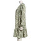 Womens Emily Daniels Long Sleeve Floral Ruffle Hem Shirtdress - image 3