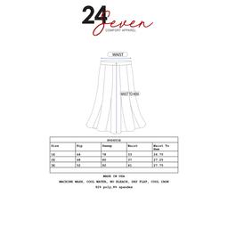 Plus Size 24/7 Comfort Apparel Solid Classic Skirt With Pockets