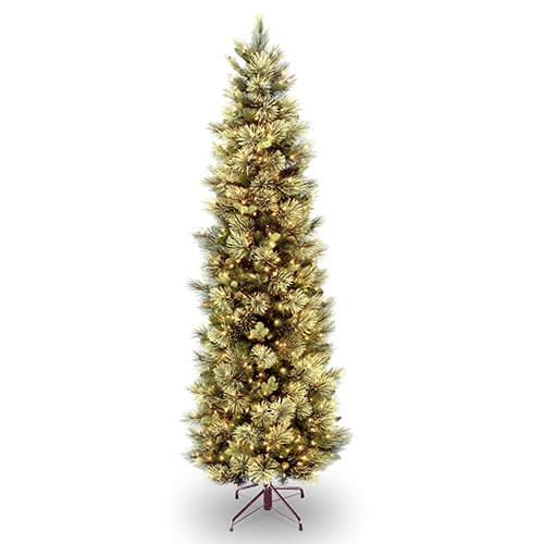 National Tree 9ft. Clear Pre-Lit Slim Carolina Pine Tree