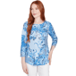 Women''s Mixed Pattern Sublimation Knit Top - image 1