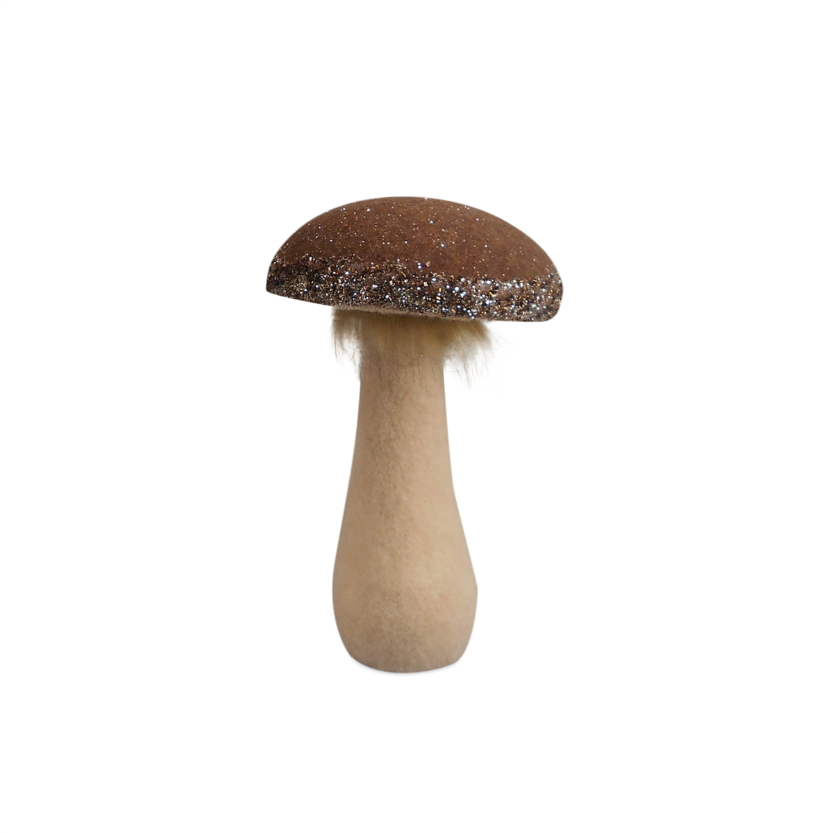 Melrose Glittered Mushroom Decor - Set of 2