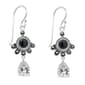 Marsala Fine Silver Plated Marcasite & CZ Drop Earrings - image 2