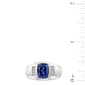 Mens Gentlemen''s Classics™ Created Blue & White Sapphire Ring - image 4