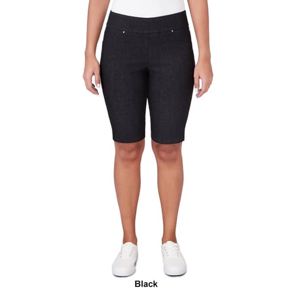 Womens Ruby Rd. Key Items Extra Stretch Pull On Denim Shorts
