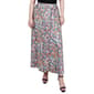 Womens NY Collection Pull On Side Tie Skirt - Floral Blue/Pink - image 1