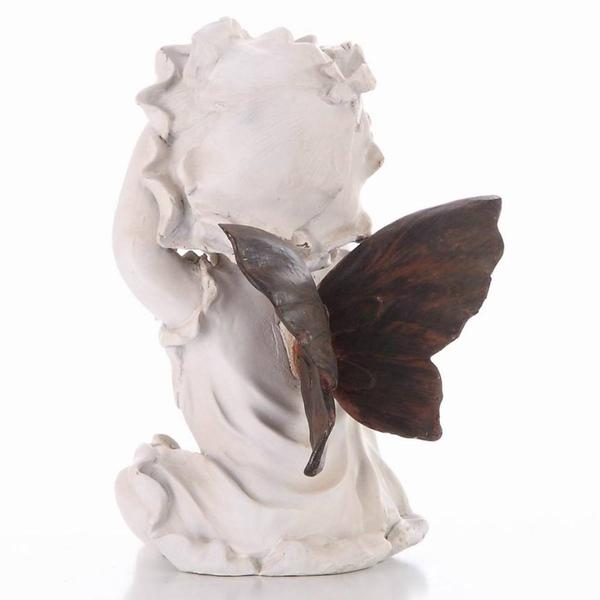 Hi-Line Gift Baby Fairy w/ Hands on Her Face Garden Statue