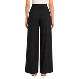 Womens Zac & Rachel Sailor Buttons Pull On Wide Leg Pants