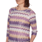 Womens Alfred Dunner Grand Bazaar Ripple Stripe Blouse - image 5