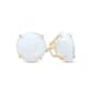 Gemstone Classics(tm) Gold & Created Opal 6mm Stud Earrings - image 1