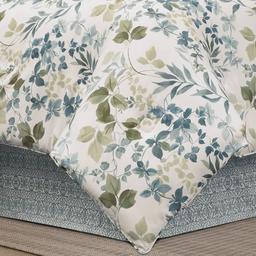 Royal Court Evergreen Blue 4pc. Reversible Comforter Set