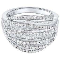 Diamond Classics™ 1ctw. Round & Baguette Diamond Fashion Ring