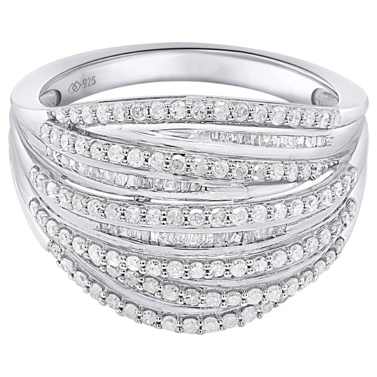 Diamond Classics™ 1ctw. Round & Baguette Diamond Fashion Ring