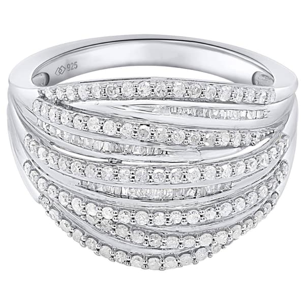 Diamond Classics™ 1ctw. Round & Baguette Diamond Fashion Ring