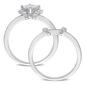 Diamond Classics&#8482; 1/2ctw. Princess Diamond Silver Bridal Ring Set - image 4