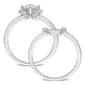 Diamond Classics™ 1/2ctw. Princess Diamond Silver Bridal Ring Set - image 4