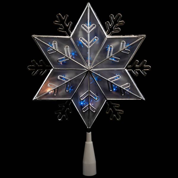 Northlight Seasonal 10in. Silver 6-Point Snowflake Tree Topper