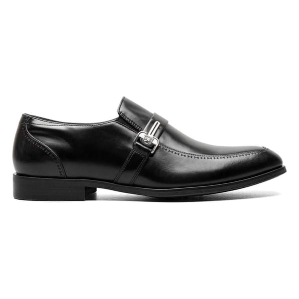 Mens Stacy Adams Buckley Moc Toe Ornament Slip-On Oxfords