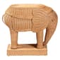 bali & pari Elissa Bohemian Light Honey Rattan Elephant End Table - image 2
