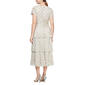 Womens SLNY Short Sleeve Ruched Waist Tier Midi Dress - image 2