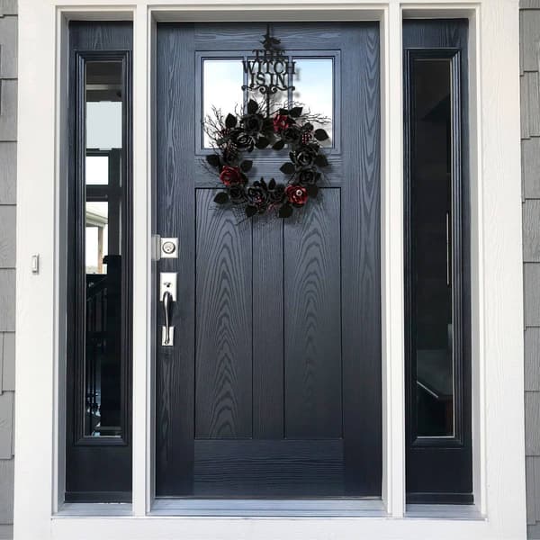 National Tree 18in. Halloween The Witch Is In Wreath Hanger
