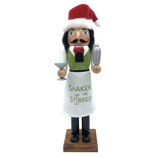 Santa''s Workshop 14in. Shaken or Stirred Nutcracker - image 