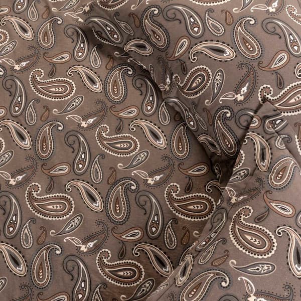 Superior Cotton Flannel Paisley Duvet Cover Set