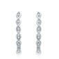 Diamond Classics&#40;tm&#41; Sterling Silver 1/10ctw. Hoop Earrings - image 1