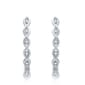 Diamond Classics(tm) Sterling Silver 1/10ctw. Hoop Earrings - image 1
