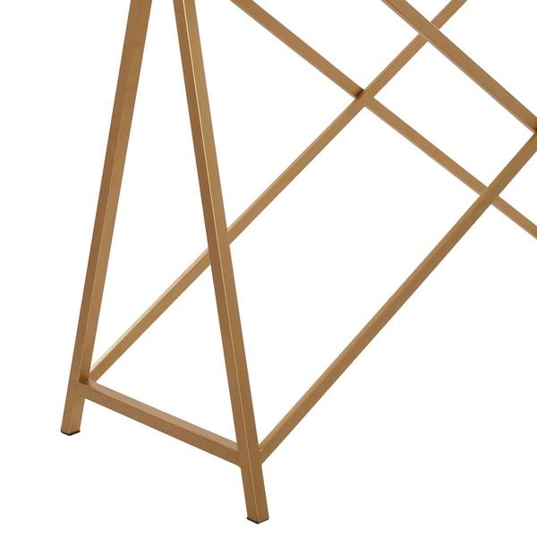 9th & Pike® White Metal Contemporary Console Table